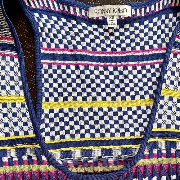 Torn by Ronny Kobo Bodycon Tank Maxi Dress Sz XS NWOT - Picture 3 of 15